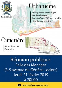 Réunion publique consacrée à l'urbanisme