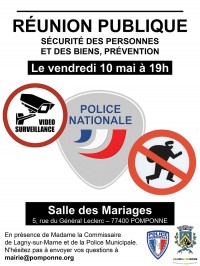 Réunion publique d’information sécurité