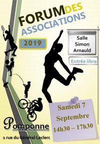 Forum des associations samedi 7 septembre de 14h30 à 17h30 salle Simon Arnauld Forum des associations samedi 7 septembre de 14h30 à 17h30 salle Simon Arnauld