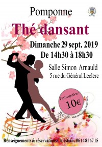 Thé dansant de 14h30 à18h30 Thé dansant de 14h30 à18h30