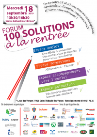 Forum 100 solutions à la rentrée Forum 100 solutions à la rentrée