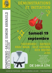 Démonstrations et initiations aux arts martiaux et de défenses