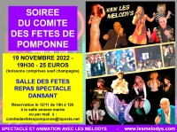 Soirée du comité des fêtes de Pomponne – Repas spectacle dansant Soirée du comité des fêtes de Pomponne - Repas spectacle dansant