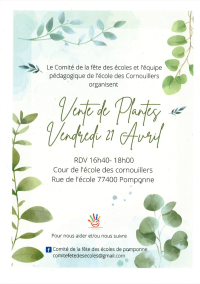 Vente de plants organisée par le Comité de la fête des écoles Vente de plants organisée par le Comité de la fête des écoles