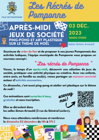 Les Récrés de Pomponne – Dimanche 03 décembre 2023 Les Récrés de Pomponne - Dimanche 03 décembre 2023