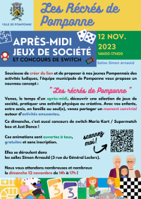 Les Récrés de Pomponne – Dimanche 12 novembre 2023 Les Récrés de Pomponne - Dimanche 12 novembre 2023