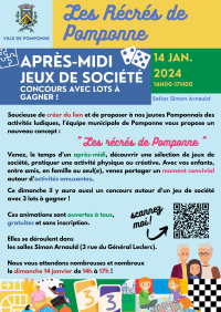 Les Récrés de Pomponne – Dimanche 14 janvier 2024 Les Récrés de Pomponne - Dimanche 14 janvier 2024
