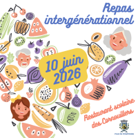 Repas intergénérationnel des aînés de Pomponne - mercredi 10 juin