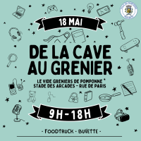 De la Cave au Grenier – dimanche 18 mai de 9h à 18h De la Cave au Grenier - dimanche 18 mai de 9h à 18h