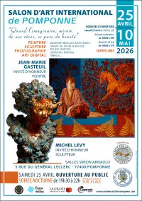 Salon d'art International de Pomponne - 4ème édition - du 25 avril au 10 mai