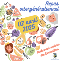 Repas intergénérationnel – mercredi 2 avril Repas intergénérationnel - mercredi 2 avril
