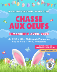 Chasse aux œufs de Pâques - Dimanche 5 avril