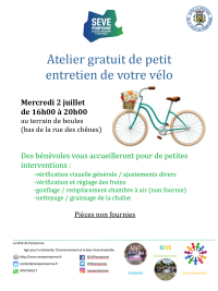 Entretenez votre vélo – atelier gratuit Entretenez votre vélo - atelier gratuit