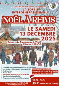 Sortie Noël à Reims – Samedi 13 décembre 2025 Sortie Noël à Reims - Samedi 13 décembre 2025