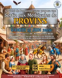 Sortie aux Médiévales de Provins - Samedi 13 juin 2026