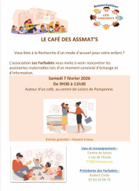 Le café des Assmat’s – samedi 7 février Le café des Assmat's - samedi 7 février