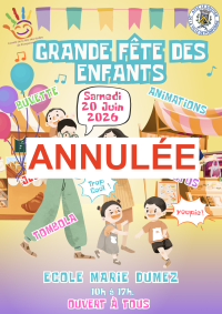 Grande Fête des Enfants - Samedi 20 juin 2026