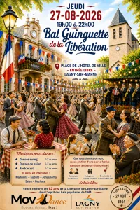 Bal Guinguette de la Libération à Lagny - jeudi 27 août