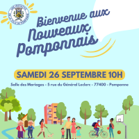 Cérémonie d’accueil des nouveaux arrivants – samedi 26 septembre 2026 Cérémonie d'accueil des nouveaux arrivants – samedi 26 septembre 2026
